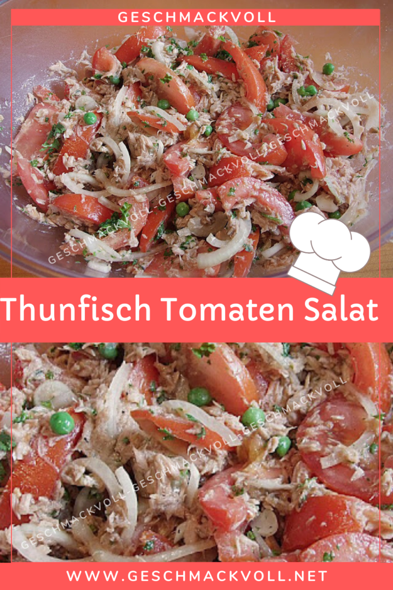 Leichter und leckerer Thunfisch – Tomaten – Salat – fettarm, schnelle ...