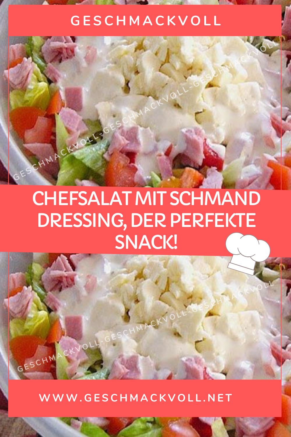 geschmackvoll – CHEFSALAT MIT SCHMAND DRESSING, DER PERFEKTE SNACK ...