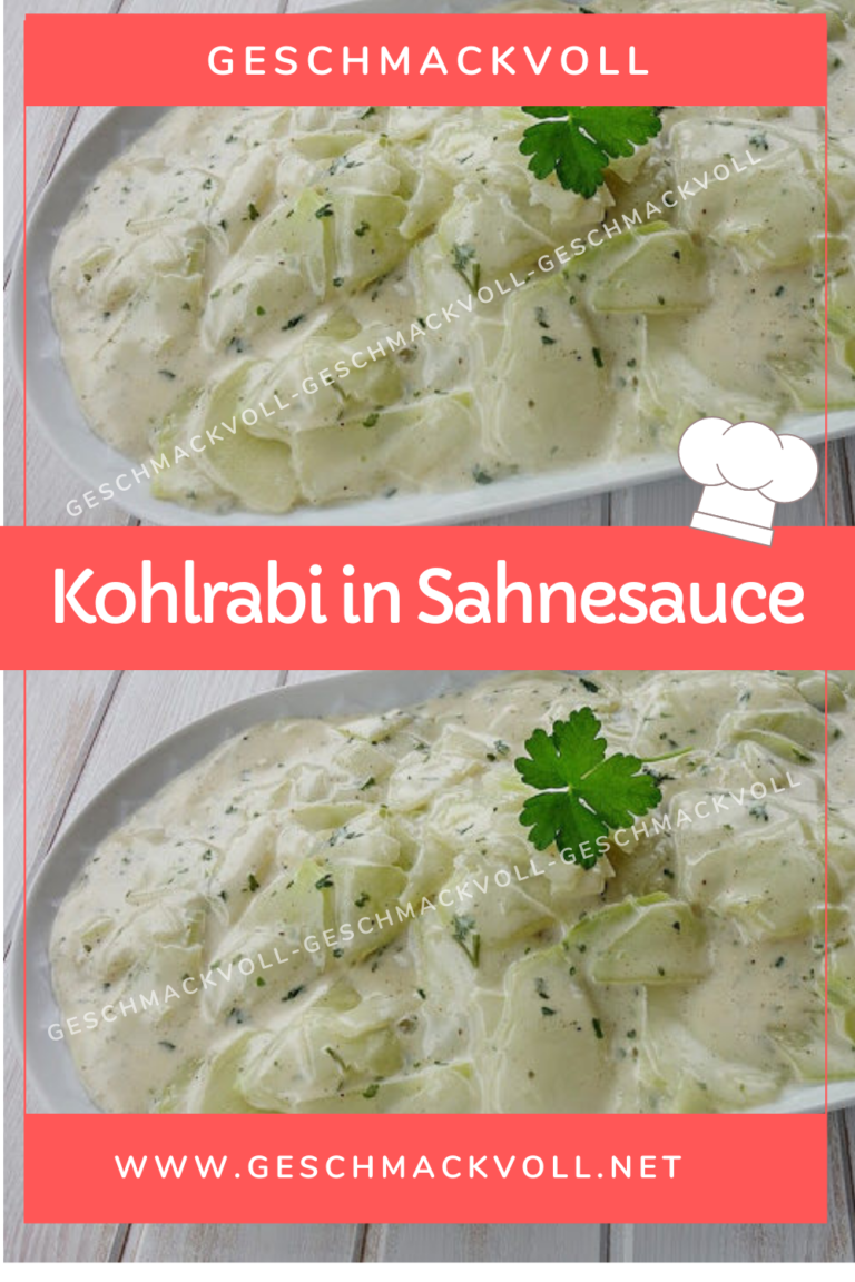 geschmackvoll – Kohlrabi in Sahnesauce – Geschmackvoll