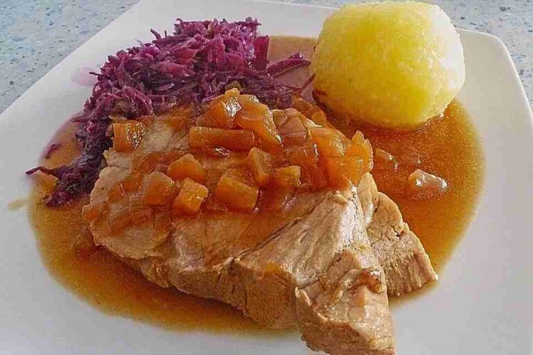 Schweinebraten in Senf-Sahne-Sauce – Geschmackvoll